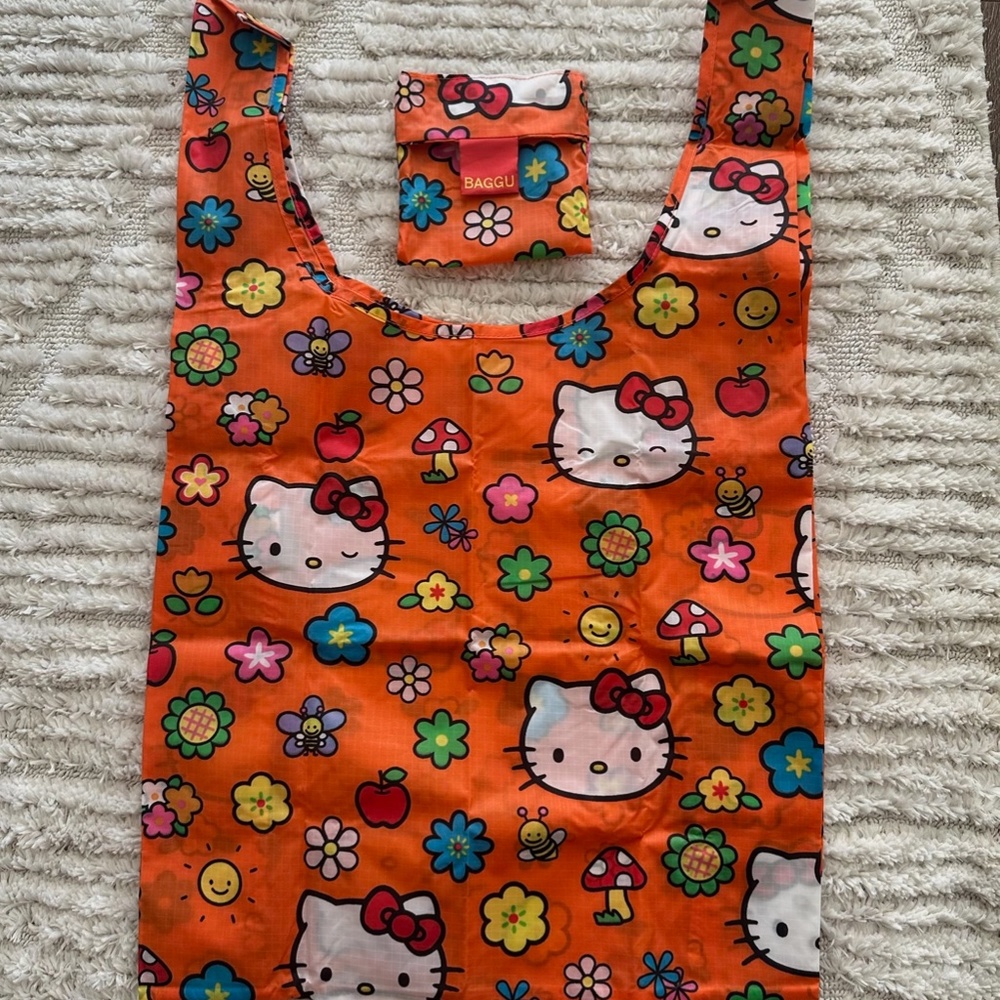 BAGGU Hello Kitty orange standard reusable